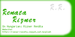 renata rizner business card
